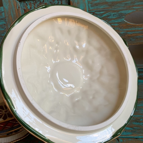 Fitz & Floyd Classics Jolly Ole St. Nick Fruited Bowl With lid Retired - Picture 7 of 10